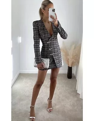 Zara Textured Blazer Dress Size L • £39.99