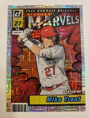 2022 Panini Mike Trout Donruss Marvels Vector Parallel Insert #M-1 Los Angeles  • $0.99