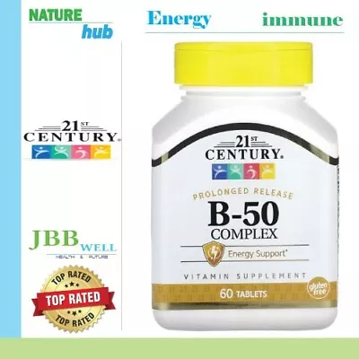 21st Century B-50 Complex Prolonged Release 60 Tablets Exp.06/25 • $13.49