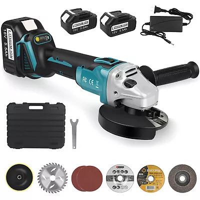 Brushless Cordless 4‑1/2” / 5  Cut‑Off / Angle Grinder With Battery For Makita • $68.99