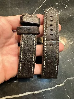 $145 • Buy OEM Panerai Leather Strap Brown Distressed Band Original 24mm X 20mm Luminor