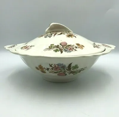 J&G Meakin Vintage 1950's Cream Floral Tureen Serving Dish With Lid Sol 391413 • £18.99