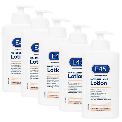 E45 Moisturising Lotion  Pump Bottle -500ml -Pack 5 • £32.99