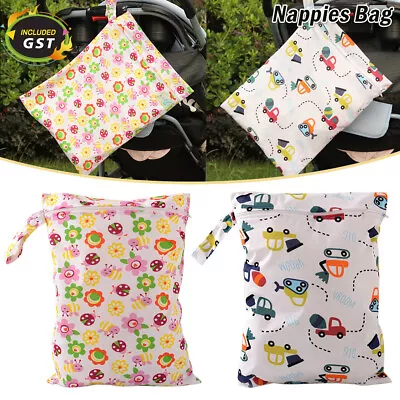 Waterproof Wet Bag 30x40cm For Nappies Swimming Wet Clothes Nappy Bags Large • $6.72