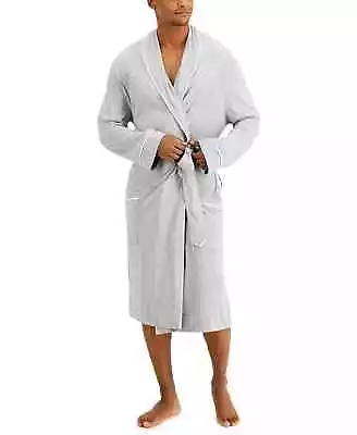 NWT Club Room Men's Gray Heather Tipped Robe One Size • $25.99