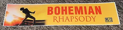 Queen Bohemian Rhapsody 2018 Movie Authentic Mylar Banner Poster Small 2.5x11.5 • $15