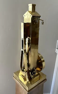 Antique HUGE BeeBee Station Engineer Built Brass Boiler & Live Steam Engine • $3500