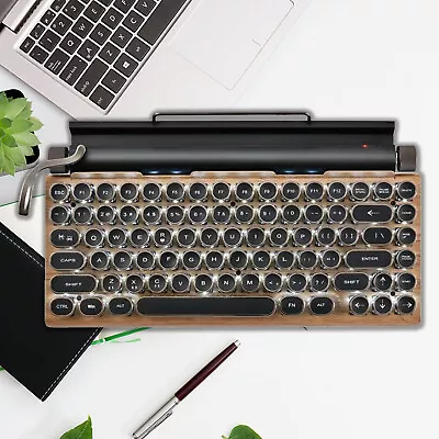 Retro Typewriter Keyboard Wireless Bluetooth Mechanical Keyboards 83 Keys CompCX • $61.74