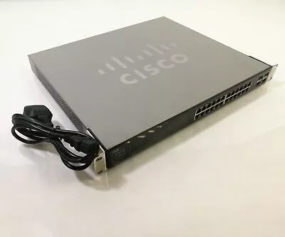 Cisco SGE2000P V01 24 Port Gigabit PoE Network Switch - With Rack Mount Ears • £73.99