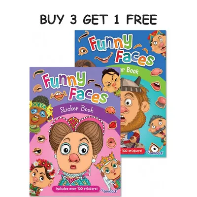 £2.75 • Buy Kids Sticker Book Girls Boys Funny Faces Activity Books Fast Ship Childrens