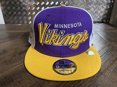 NFL 2023 Minnesota Vikings New Era 9FIFTY Snapback Sideline On-Field Hat Cap • $29.99