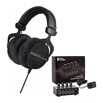 Beyerdynamic DT 990 PRO Studio Headphones (Ninja Black Limited Edition) Bundle • $179.99