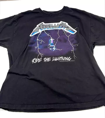 2007 Metallica Ride The Lightening T-Shirt Double Sided Men's XL Rock Band Black • $21.95