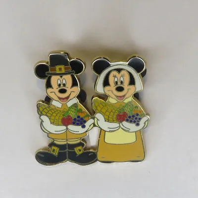Disney   Mickey  Minnie Mouse Pilgrims  Pin • $24.99