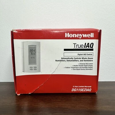 £72.10 • Buy Honeywell TrueIAQ Digital Automatic Humidistat & Outdoor Sensor DG115EZIAQ