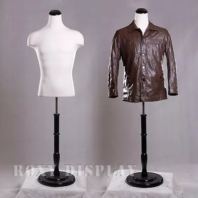 Male Mannequin Manequin Manikin Dress Form #33DD01+BS-R02B • $95