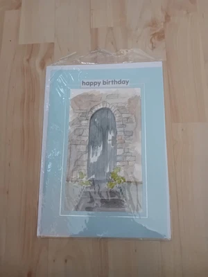 £2 • Buy Original Hand Painted Watercolour Happy Birthday Card Large Handmade