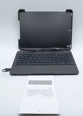 IPad Keyboard Case 9.7  Black Logi 3 System Wireless Backlight Bluetooth /B18 • $34