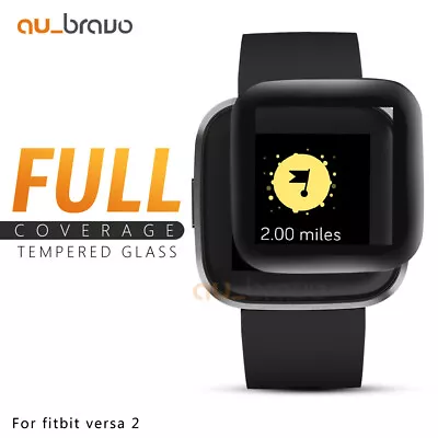 For Fitbit Versa 2 2019 Screen Protector 9H Tempered Full Coverage Glass Guard • $3.95