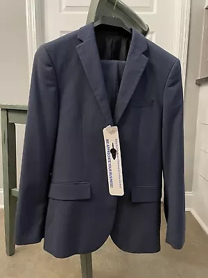 H&M Men’s 36R Suit Jacket Slim Fit Navy Blue Jacket ONLY • $39