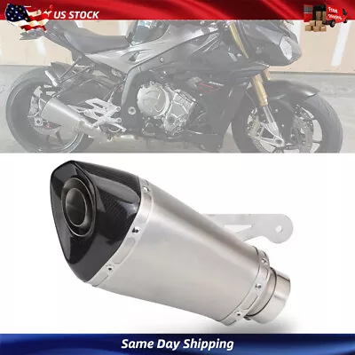 Motorcycle Pipe Muffler Tips Exhaust System Slip On For BMW S1000RR S1000R 10-14 • $0.99