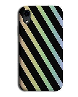 Black And Rainbow Stripe Pattern Phone Case Cover Stripes Lines & Colourful I900 • £14.95