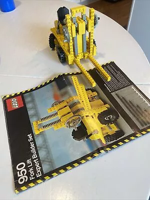 Lego Technic 950 Fork Lift 100% Complete With Instructions Vintage Expert Build • $40