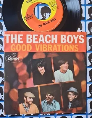 The Beach Boys Good Vibrations  USA 1966 PS 7  Vinyl • $40