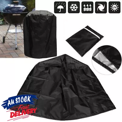 HOT Barbecue Protector BBQ Cover Garden Grill Round Patio Gas Charcoal 2Sizes • $14.69