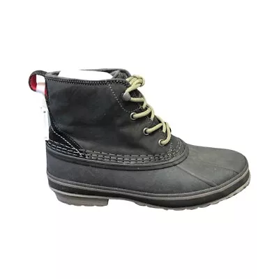 UGG Men's Zetik Black Waterproof Leather Boots 1017304 • $59.99