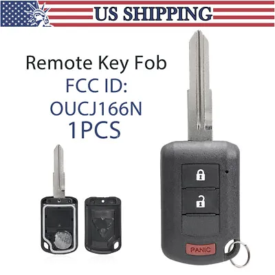 For 2014-2020 MITSUBISHI MIRAGE KEYLESS REMOTE KEY FOB OUCJ166N 3 BUTTON • $19.99