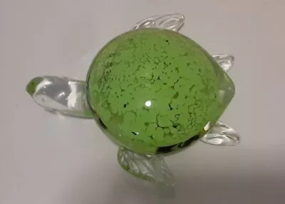 Vintage Murano??? Hand Blown Art Glass Sea Turtle Paperweight  • $9.99