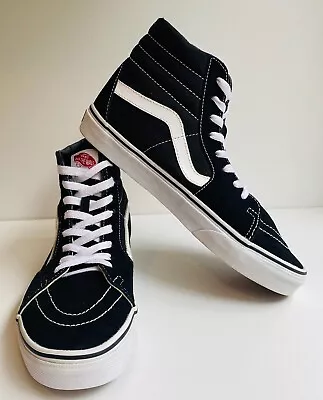 VANS Shoes Sk8-Hi Old Skool High Black 500714 Mens US Size 8 Sneakers • $44.95