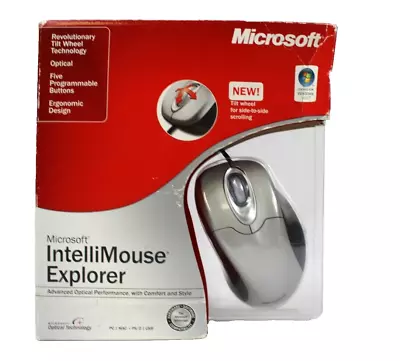 Microsoft 1004 IntelliMouse Explorer 4.0 With Tilt-Wheel B75-00092 New Open Box • $199.95