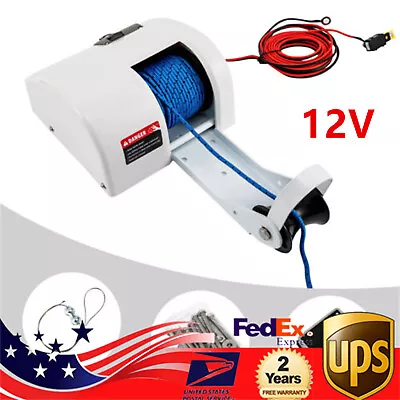 12V Boat Electric Windlass Anchor Winch W/ Wireless Remote Marine Saltwater USA • $151.20