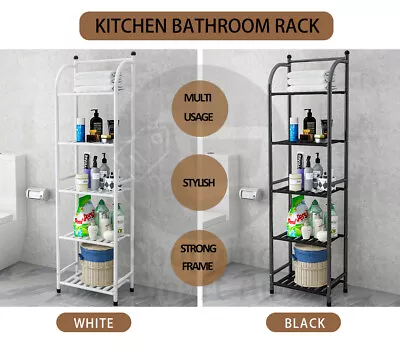 5 Tier Storage Rack Shelving Unit Storage Rack Shelf Shelves Kitchen Bathroom La • $47.45