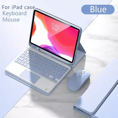 For IPad 10th 9th/8/7 Gen Air 5/4/3 Pro 11 Bluetooth Keyboard Case Cover + Mouse • £15.99