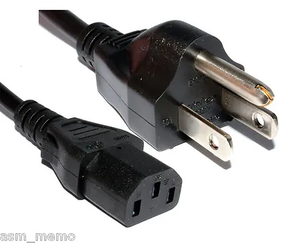 6ft AC Power Cord Cable 3 Prong US Plug For TV PRINTER PC DESKTOP HP Dell CISCO • $3.94