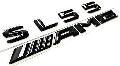 #1 Black Sl55 + Amg Fit Mercedes Rear Trunk Emblem Badge Nameplate Letter • $22.99