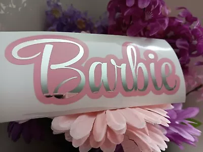 Barbie Word INSPIRATIONAL Die Cut Sticker Vinyl Decal Cup Car Windows Tumbler • $1.99