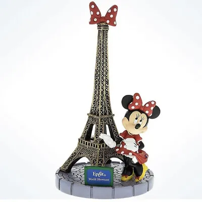 NEW Disney Parks Epcot Minnie Mouse Eiffel Tower Paris Figure Figurine Statue • $38.89