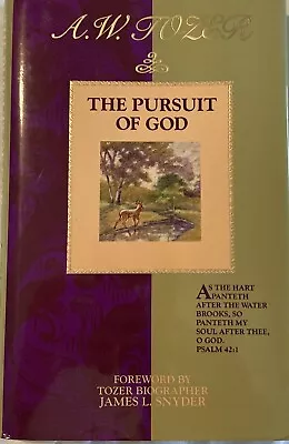 The Pursuit Of God By A. W. Tozer (1993 Hardcover Gift) • $7.98