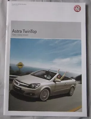 2006 Vauxhall Astra TwinTop Brochure Publication Number. VM060622 • $8.70