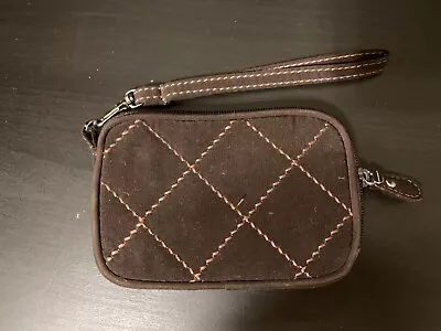 Vera Bradley Brown Quilted Tech Case • $10