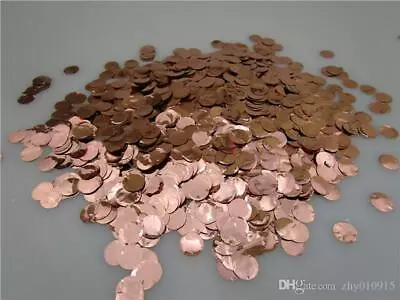 £2.29 • Buy Wedding Confetti Rose Gold Silver Foil Circle Balloons Confetti Party Decoration