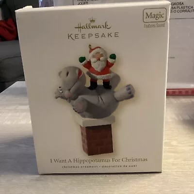 2008 Hallmark QSR8011  I Want A Hippopotamus For Christmas  Ornament NIB • $39.99