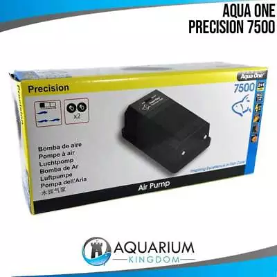 $29.95 • Buy Aqua One Precision 7500 Aquarium Air Pump Hydroponics, Aquarium, Fish Tank Pond 