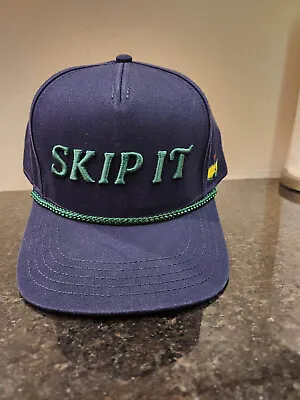 $105 • Buy New Masters Navy Blue SKIP IT Embroidered Rope Hat- 2023