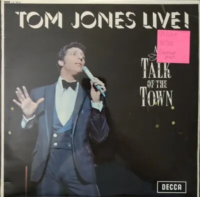 Tom Jones Live At Talk Of The Town Vinyl Record VG/VG+ LK4874 1967  • £12.50