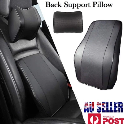 $29.99 • Buy Memory Foam Lumbar Back Pillow Support Soft Cushion Home Office Car Seat Chair 